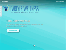 Tablet Screenshot of carlylewellness.com